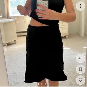 JILL SANDER Black Midi Skirt